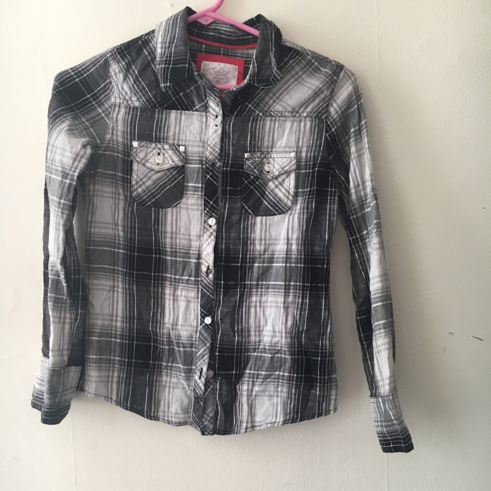 Justice t shirt girl black and withe size 12 - Picture 3 of 5